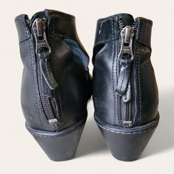 Dansko Bonita Leather Black Lace Up Ankle Boots EU 40 / US 9 Bootie Open Cut - Picture 4 of 10